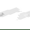 Mexen Otis chiuvetă încastrată în blat stângă 141 x 46,5 cm, alb mat - 25181401L