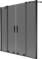 Mexen Velar Duo paravan de cadă cu 2 uși glisante 160 x 150 cm, grafit, negru - 896-160-000-42-70