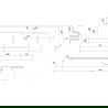 Mexen Otis chiuvetă încastrată în blat dreapta 141 x 46,5 cm, alb mat - 25181401P