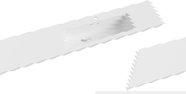 Mexen Otis süllyesztett jobbkezes mosdó 141 x 46,5 cm, fehér matt - 25181401P