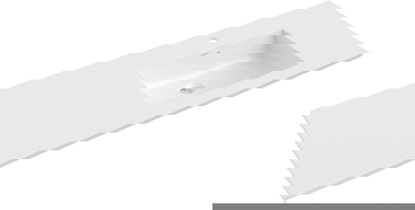 Mexen Otis chiuvetă încastrată în blat dreapta 141 x 46,5 cm, alb lucios - 25181400P