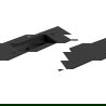 Mexen Otis chiuvetă încastrată în blat dreapta 141 x 46,5 cm, negru mat - 25181471P