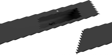 Mexen Otis pultba süllyeszthető mosdókagyló jobb oldali 141 x 46,5 cm, fekete matt - 25181471P