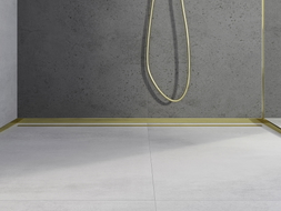 Mexen Line-B plintă frontală pentru cadă de duș 130 cm, aurie - 185003130U
