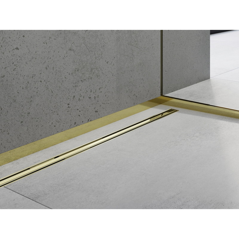 Mexen Line-B listă frontală pentru duș 180 cm, aurie - 185003180U