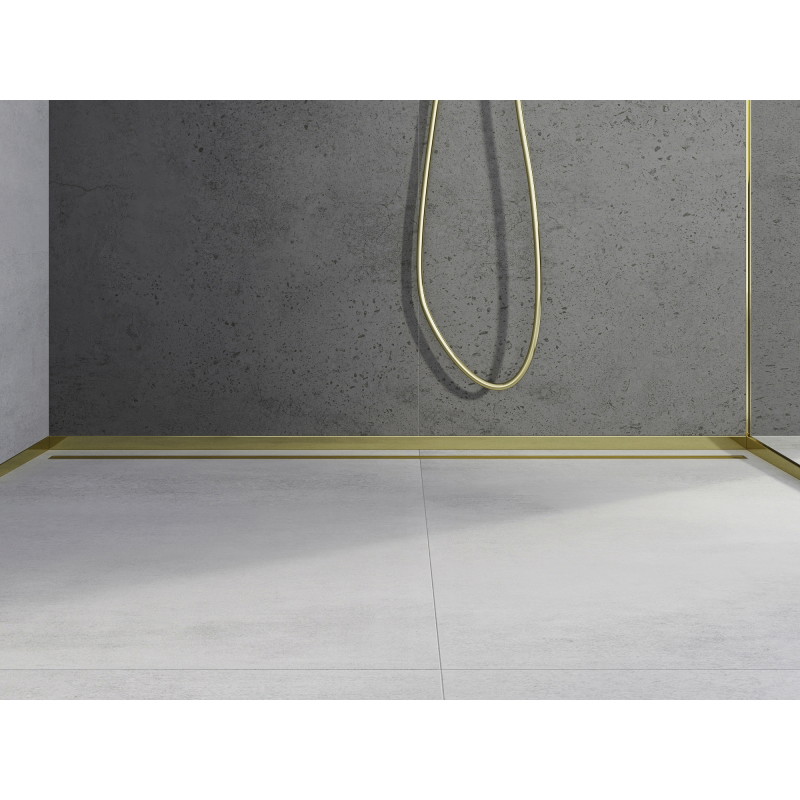Mexen Line-B listă frontală pentru duș 180 cm, aurie - 185003180U