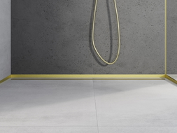 Mexen Line-B șipcă frontală pentru duș 180 cm, auriu periat - 185503180U