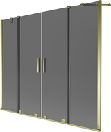 Mexen Velar Duo paravan cadă 2-canate glisante 170 x 150 cm, grafit, auriu - 896-170-000-42-50
