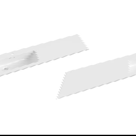 Mexen Otis chiuvetă încastrată în blat 161 x 46,5 cm, alb lucios - 25181600