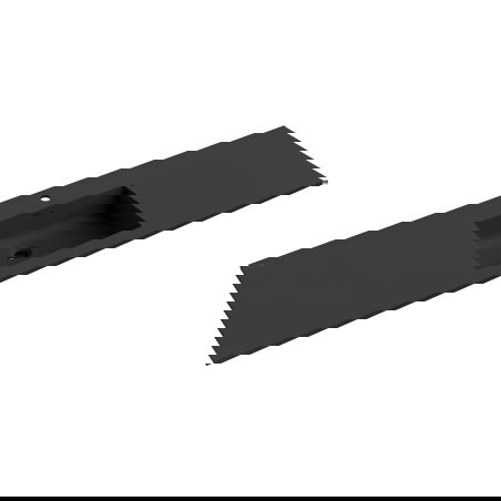 Mexen Otis 161 x 46,5 cm, fekete matt, pultba süllyesztett mosdó - 25181671