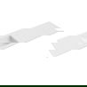 Mexen Otis chiuvetă încastrată în blat stânga 161 x 46,5 cm, alb mat - 25181601L