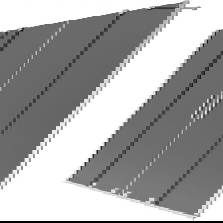 Mexen Velar Duo paravan de cadă, cu 2 uși culisante, 200 x 150 cm, grafit, crom - 896-200-000-42-01