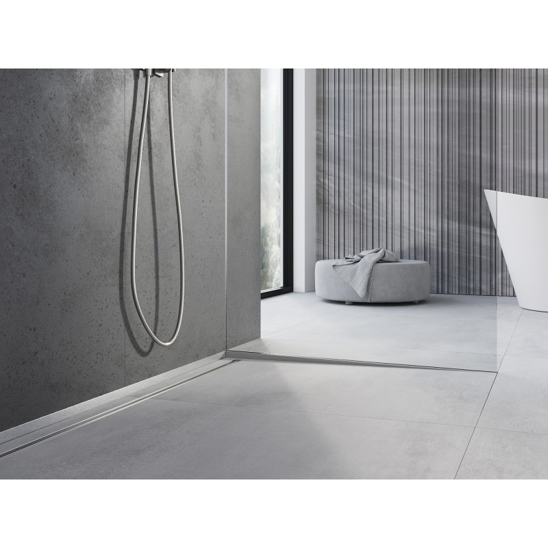 Mexen Line-B profil înclinat pentru sticlă 120 cm dreapta, inox - 181004120R