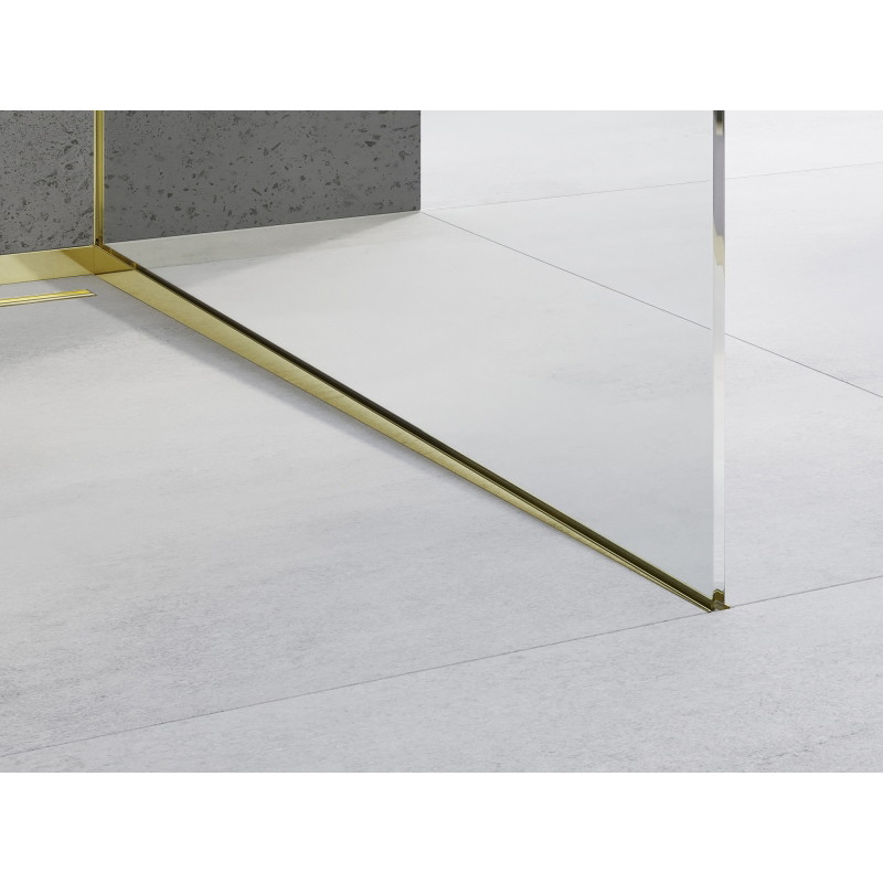 Mexen Line-B 120 cm-es lejtős léccel üveghez, jobb oldali, arany - 185004120R