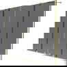 Paravan de baie Mexen Velar Duo, 2 canaturi, glisant, 200 x 150 cm, grafit, auriu periat - 896-200-000-42-55