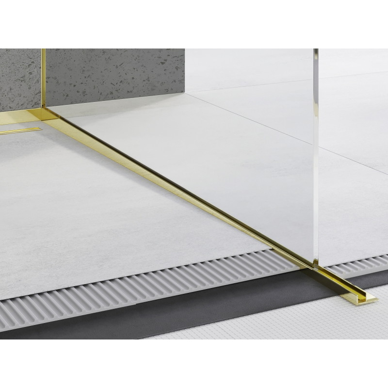 Mexen Line-B 180 cm hosszú, jobbos, arany üvegszegély - 185004180R