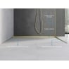 Mexen Line-B șină de sticlă 120 cm dreapta, perie aurie - 185504120R