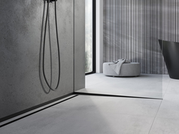 Mexen Line-B zuhany üveg lejtő profil 120 cm jobb, fekete - 187004120R