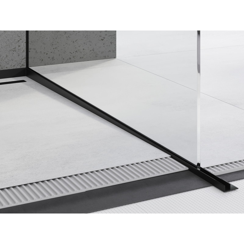 Mexen Line-B 120 cm-es jobboldali üveges lejtőrúd, fekete - 187004120R