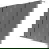 Mexen Velar Duo paravan cadă 2-panouri glisante 200 x 150 cm, grafit, gun metal - 896-200-000-42-95