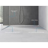 Mexen Line-B șină de scurgere pentru sticlă 120 cm stânga, inox - 181004120L