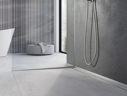 Mexen Line-B profil panta sticlă 180 cm stânga, inox - 181004180L