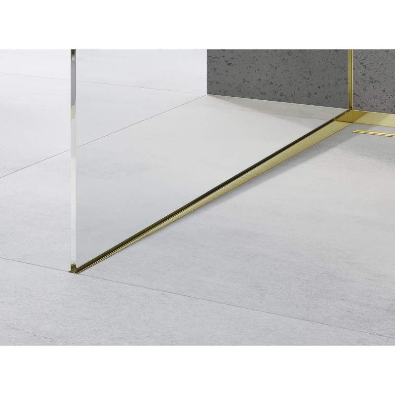 Mexen Line-B 180 cm lépcsős üvegsín bal, arany - 185004180L