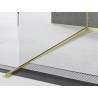 Mexen Line-B 120 cm-es leeresztett sín üveghez bal, arany kefés - 185504120L