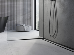 Mexen Line-B listă panta pentru sticlă 120 cm stânga, negru - 187004120L