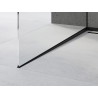 Mexen Line-B 180 cm-es fekete, bal oldali lejtős szegélyléc üveghez - 187004180L