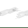 Mexen Otis chiuvetă dublă încastrată în blat 141 x 46,5 cm, alb lucios - 25181400D