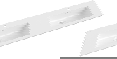 Mexen Otis dupla mosdókagyló süllyesztve a munkalapba, 141 x 46,5 cm, fényes fehér - 25181400D
