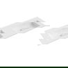 Mexen Otis chiuvetă dublă încastrată în blat 141 x 46,5 cm, alb mat - 25181401D