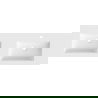 Mexen Otis chiuvetă dublă încastrată în blat 141 x 46,5 cm, alb mat - 25181401D
