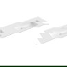 Mexen Otis chiuvetă dublă încastrată în blat 161 x 46,5 cm, alb lucios - 25181600D