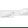 Mexen Otis chiuvetă dublă încastrată în blat 161 x 46,5 cm, alb lucios - 25181600D