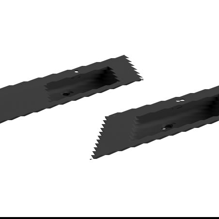 Mexen Otis dupla, pultba süllyesztett mosdókagyló 161 x 46,5 cm, matt fekete - 25181671D