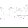 Mexen Otis chiuvetă dublă încastrată în blat 161 x 46,5 cm, alb mat - 25181601D