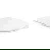 Mexen scaun cu cădere lentă slim, duroplast, alb lucios - 39224000