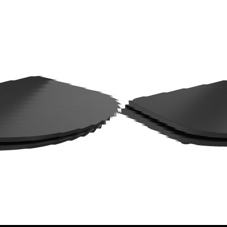 Mexen lassan ereszkedő Slim WC-ülőke, duroplast, fekete matt - 39224085