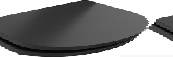 Mexen capac de toaletă cu cădere lentă slim, duroplast, negru mat - 39224085