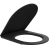 Mexen lassan ereszkedő Slim WC-ülőke, duroplast, fekete matt - 39224085
