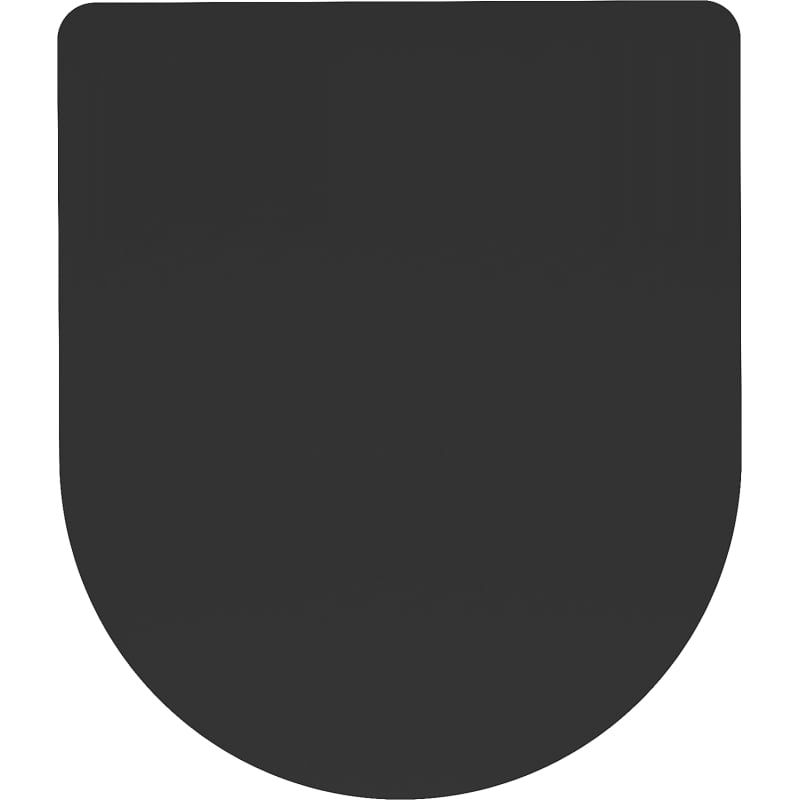 Mexen capac de toaletă cu cădere lentă slim, duroplast, negru mat - 39224085