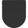 Mexen capac de toaletă cu cădere lentă slim, duroplast, negru mat - 39224085