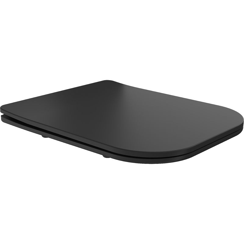 Mexen capac de toaletă cu închidere lentă, duroplast, Neagră - 39060185