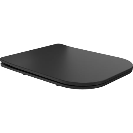 Mexen Teo lassan záródó, slim duroplaszt, matt fekete - 39060185