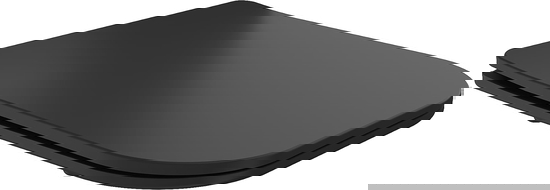 Mexen capac de toaletă cu închidere lentă, duroplast, Neagră - 39060185