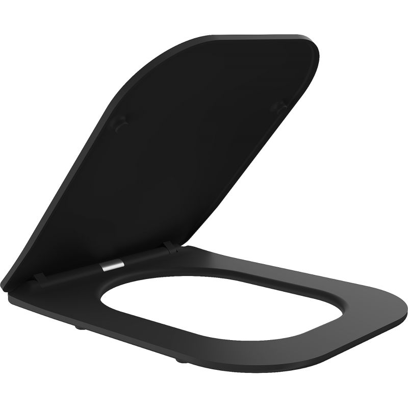 Mexen Teo capac de toaletă cu închidere lentă, slim, duroplast, negru mat - 39060185