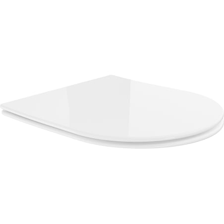 Mexen lassan záródó slim WC-ülőke, duroplast, fényes fehér - 39040100