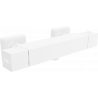 Mexen Cube baterie termostatică de duș, Albă - 77200-20